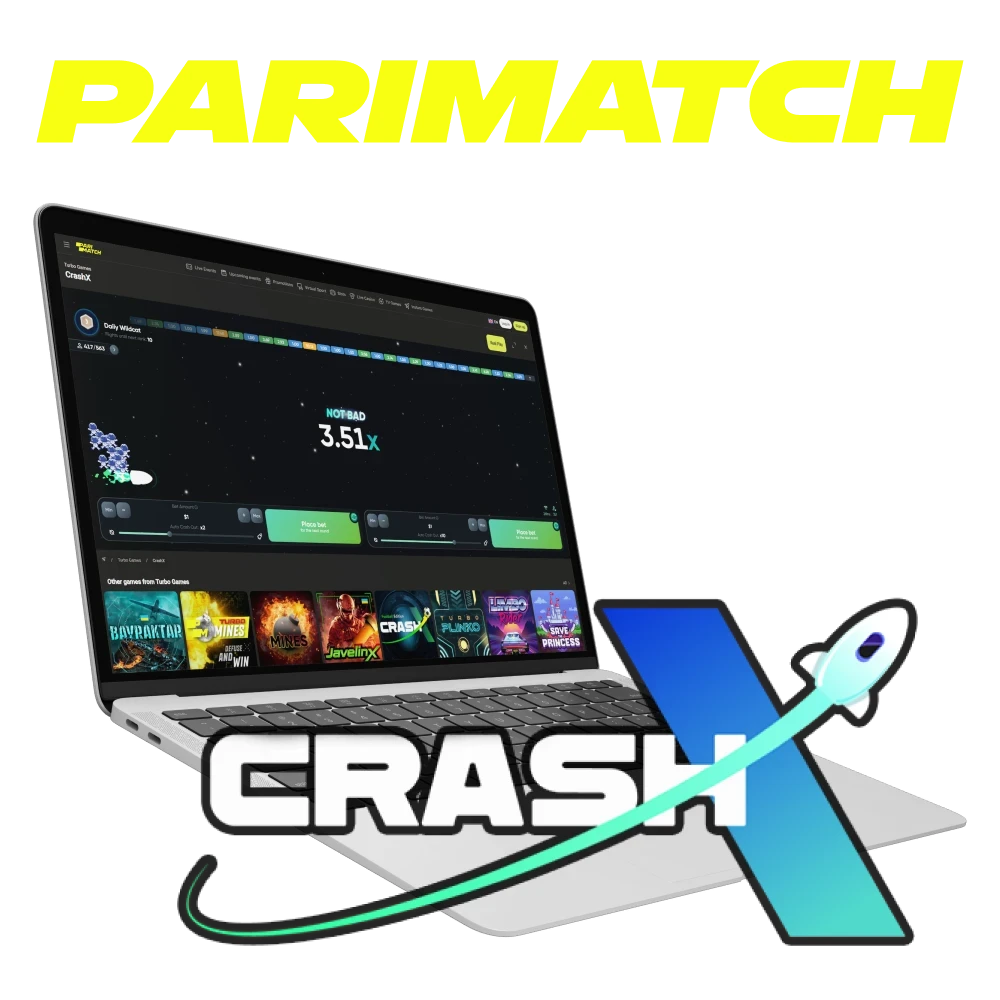 Choose Parimatch official platform to play CrashX.