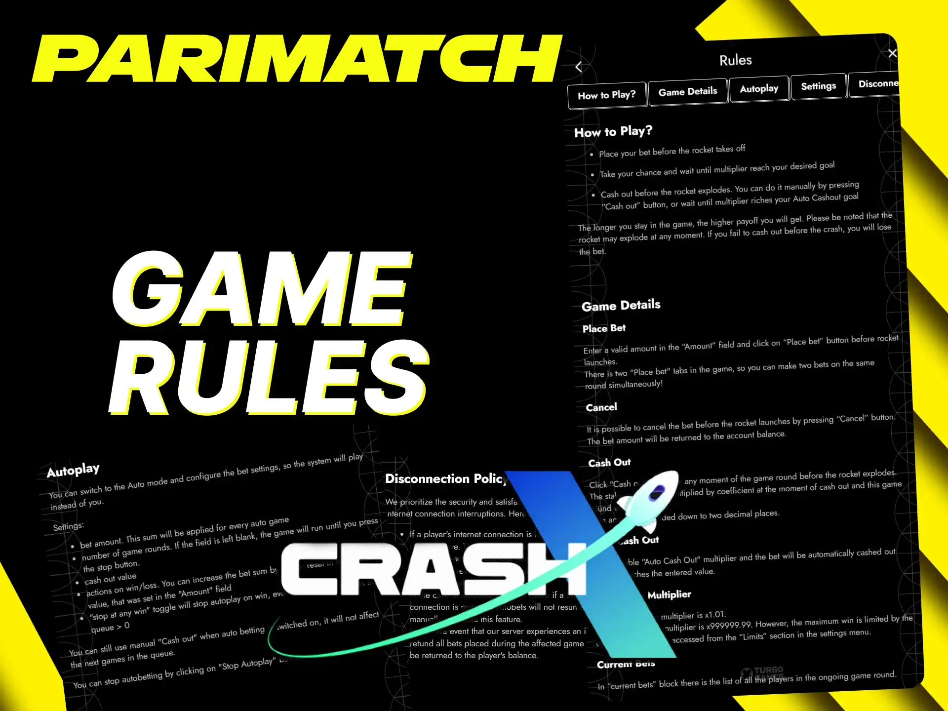 Get to know more about the rules of CrashX on Parimatch.