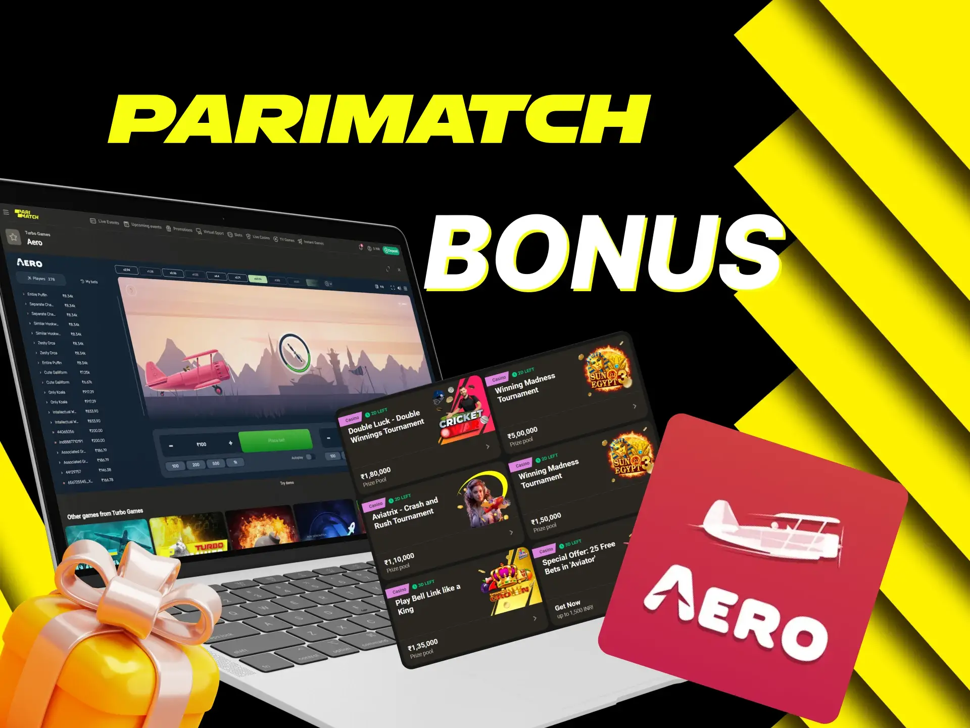 The best bonus to play Aero at Parimatch is waiting for you.