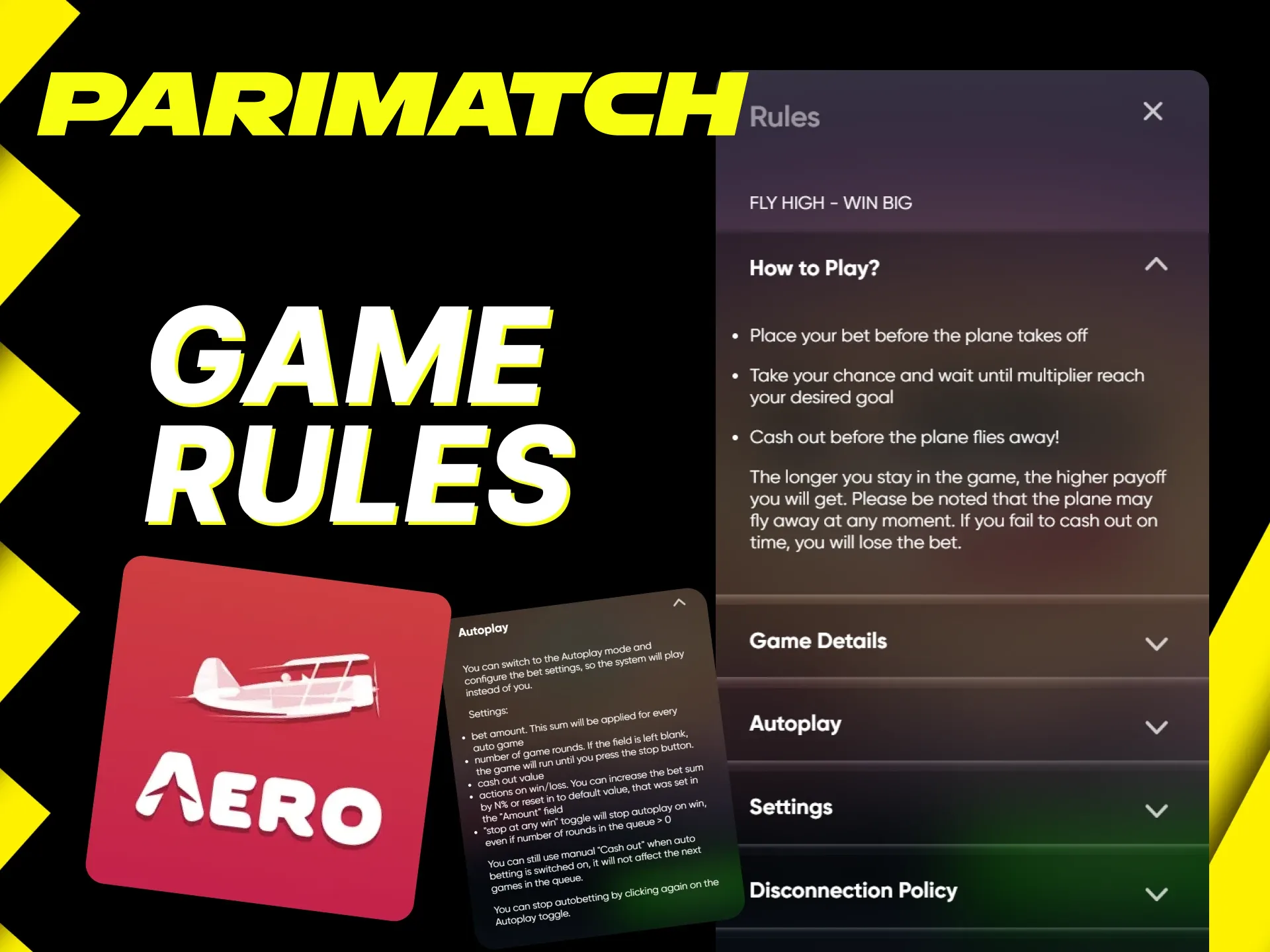 Aero on Parimatch has simple rules, read on.