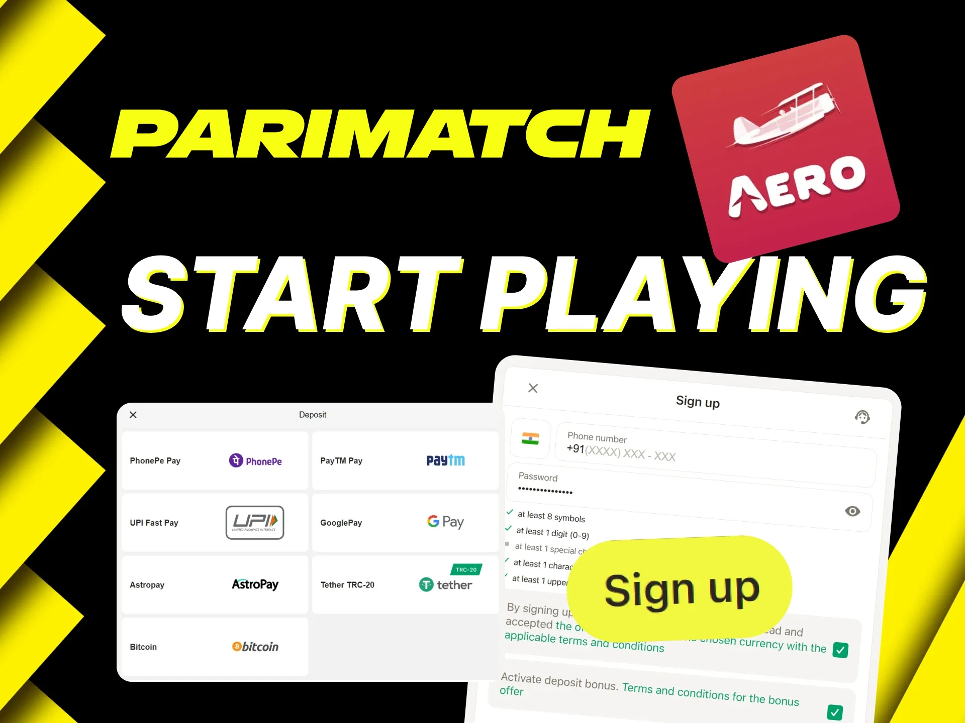 Aero on Parimatch, start playing with these instructions.