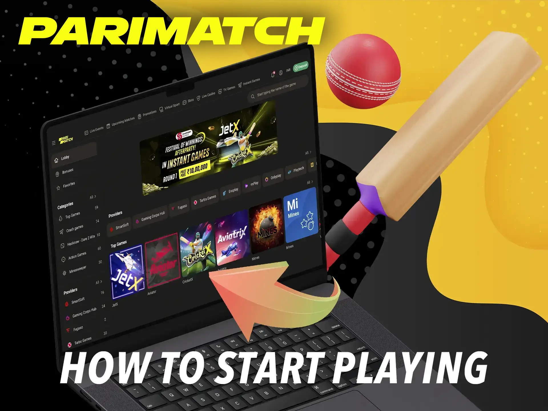 Launch the Cricket X game and enjoy the graphics and the emotion of winning.