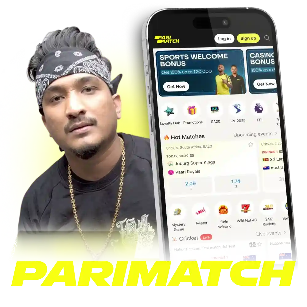 Divine joins Parimatch official platform as Global Ambassador.