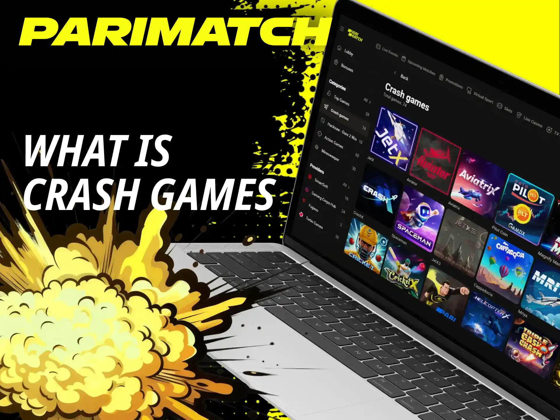 How should I play crash games on the Parimatch online casino website.