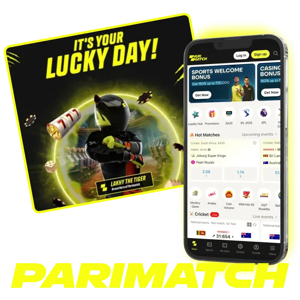 Parimatch's new mascot is LAKHY THE TIGER.