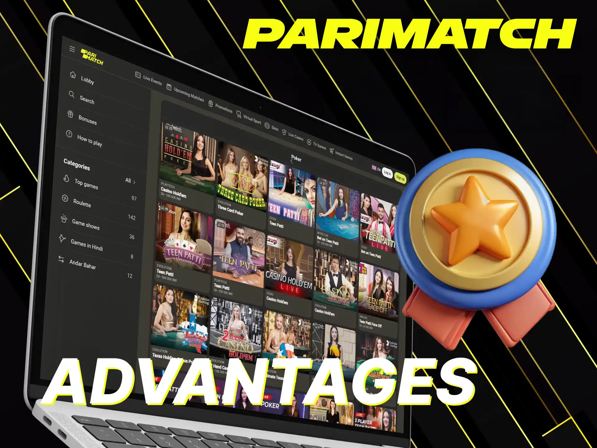 Get to know the benefits of Parimatch for poker games.