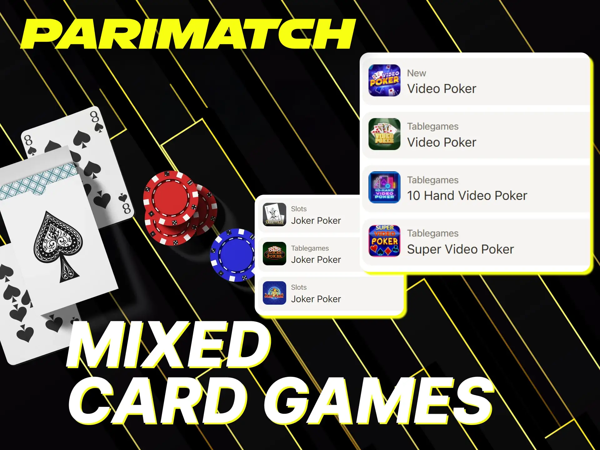 Try Mixed Poker Card Games with Parimatch.