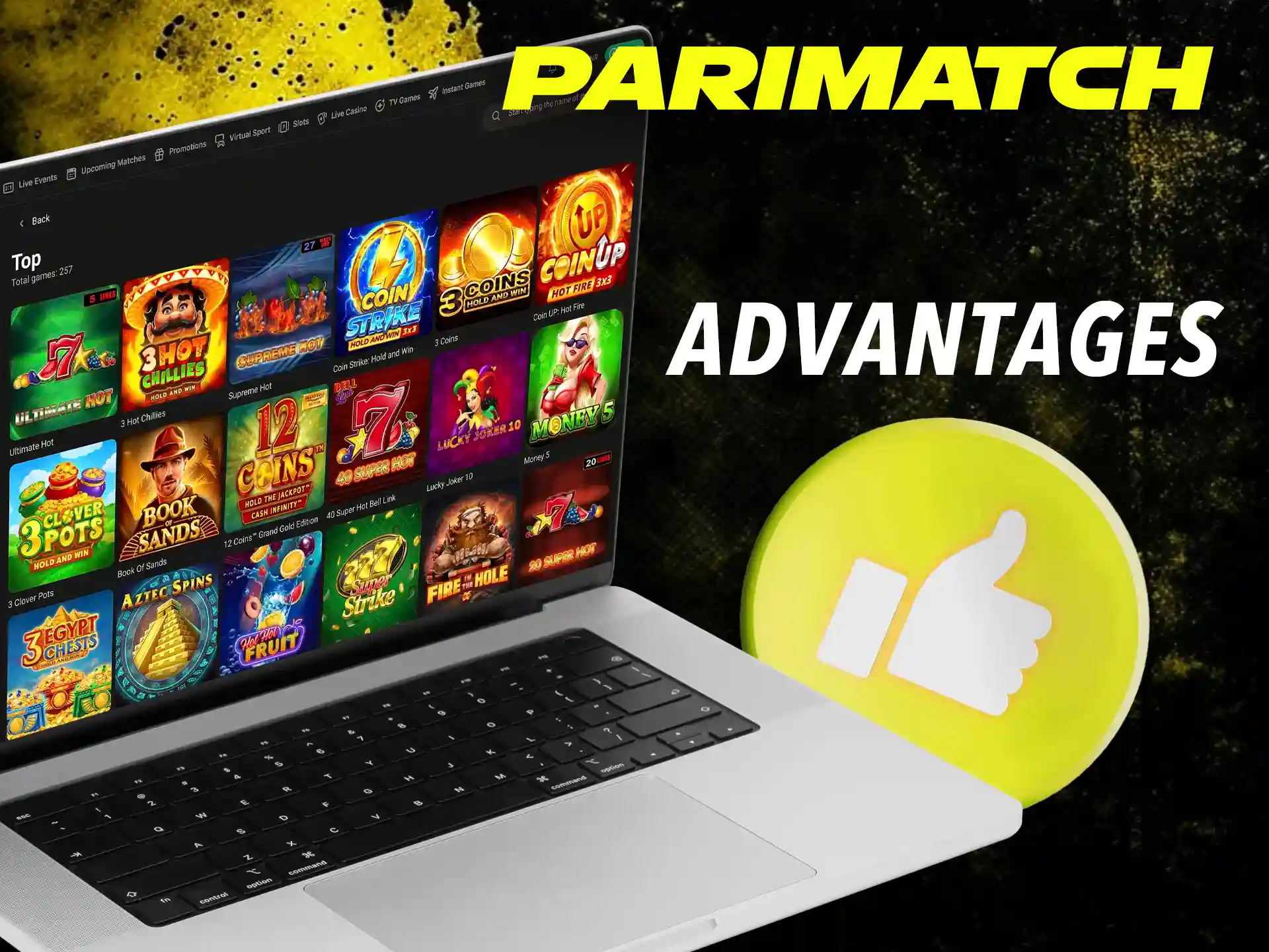 Explore all the perks from slots and start winning with the best Parimatch Casino.