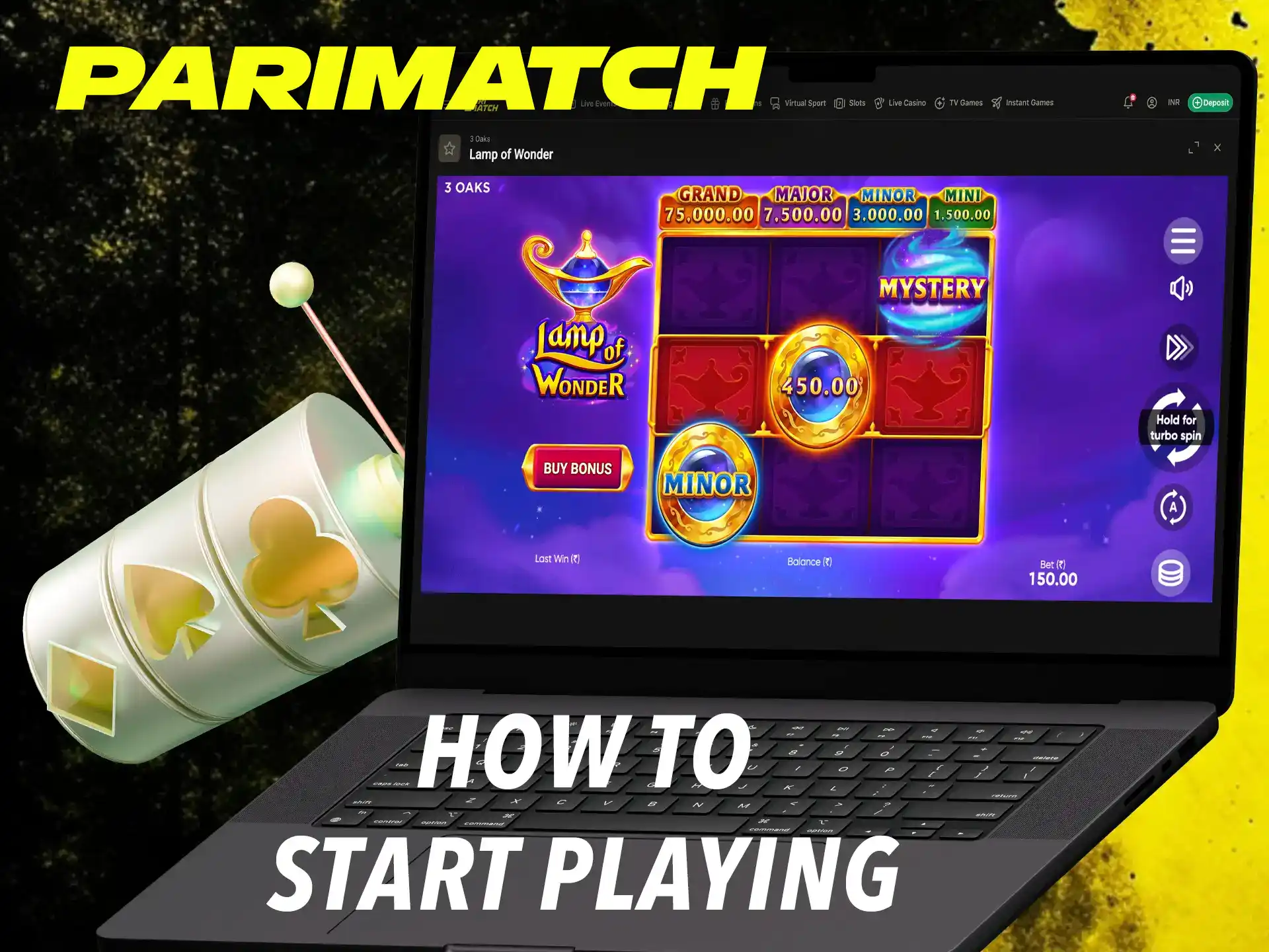 Start your introduction to Parimatch slots using the demo mode.