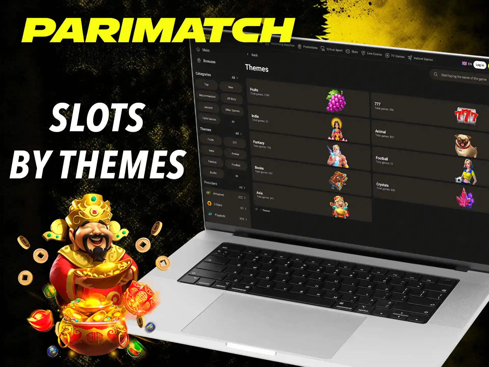 Every gambler can find a unique slot at Parimatch.