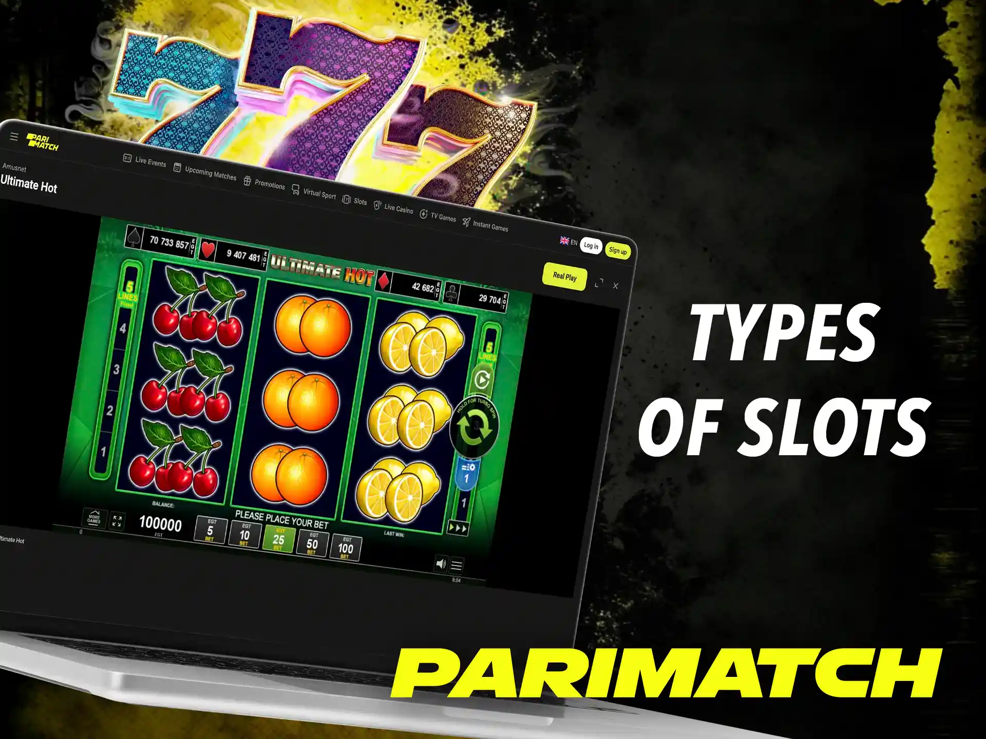Choose the best slot for you at Parimatch and make a fortune.