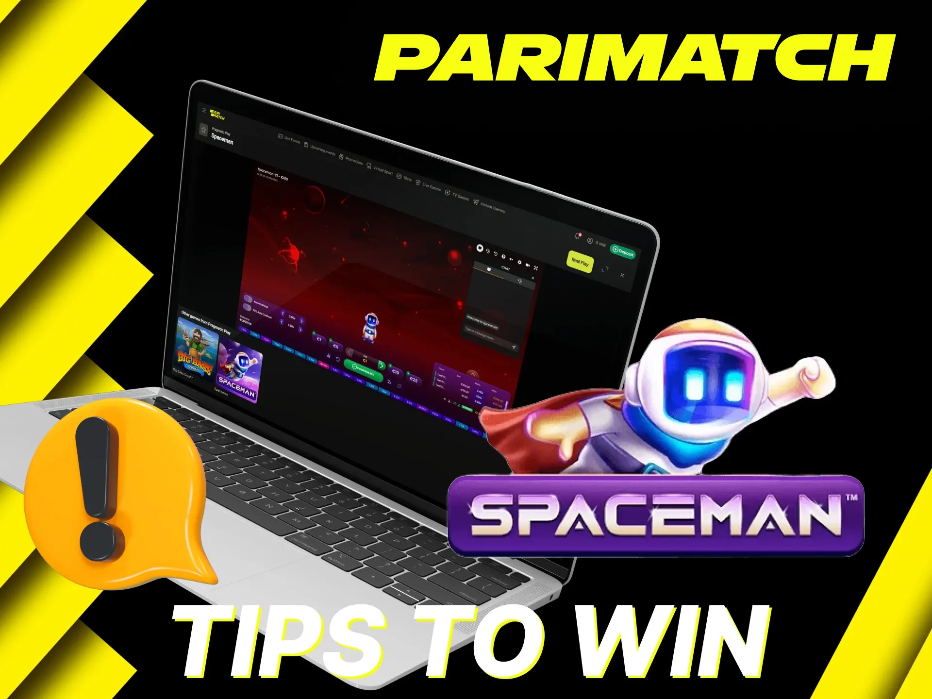 Learn the best tips to snatch a win at Spaceman on Parimatch.