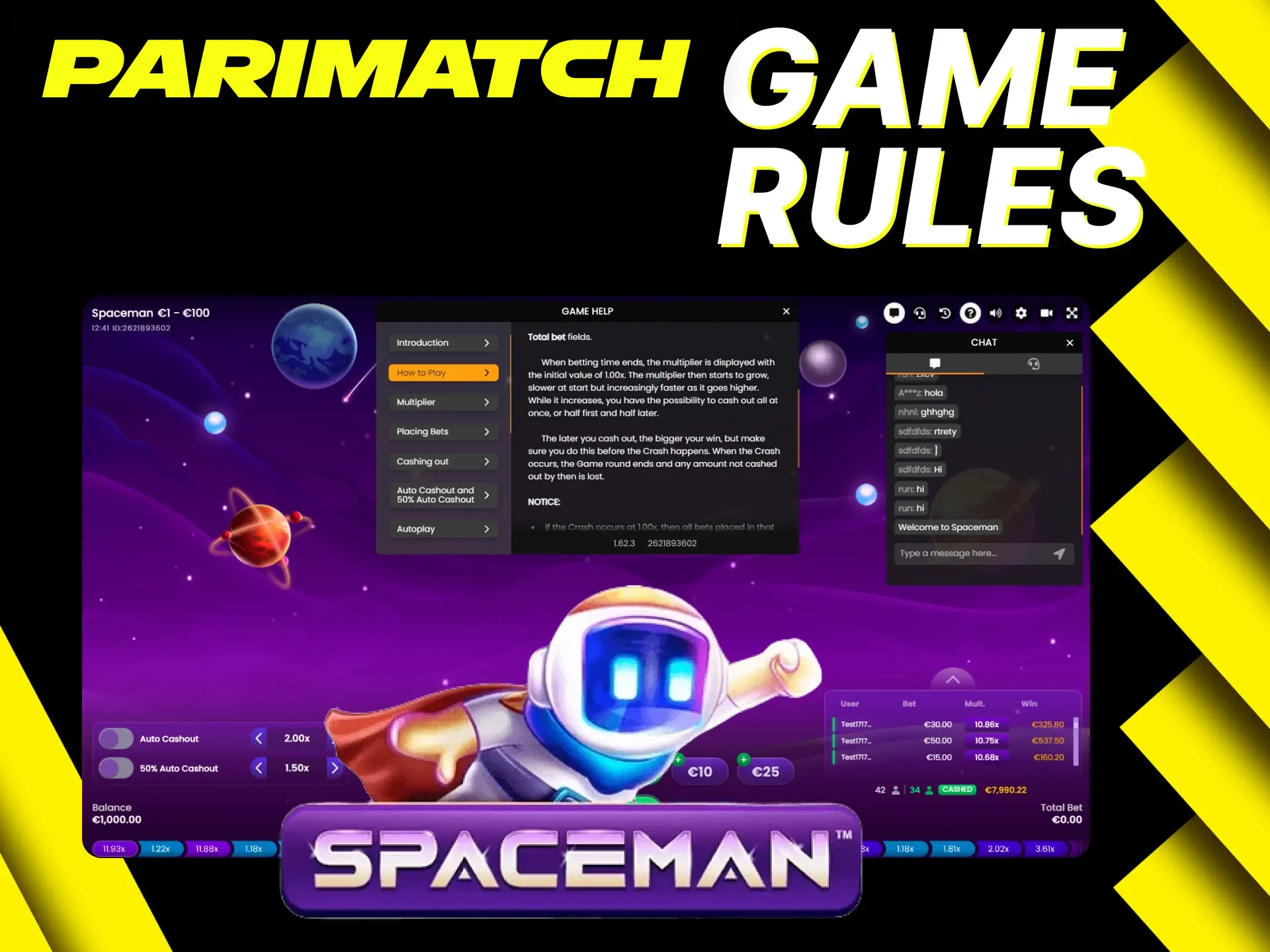 Learn the basic rules of Spaceman on Parimatch.