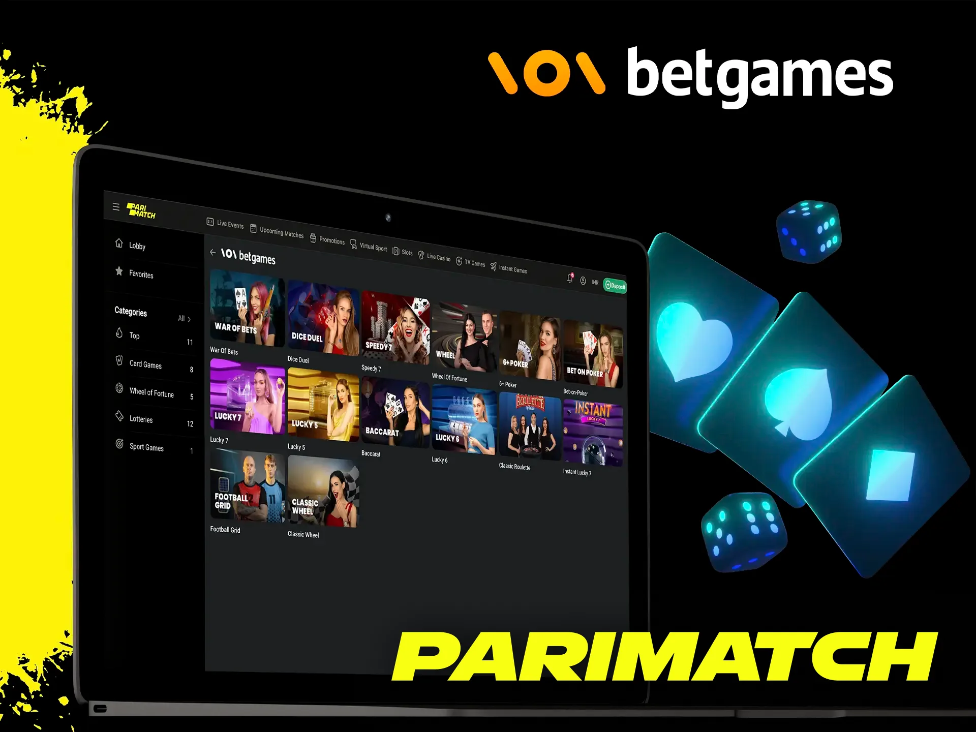 You have a unique opportunity to try the most popular provider BetGames at Parimatch Casino.