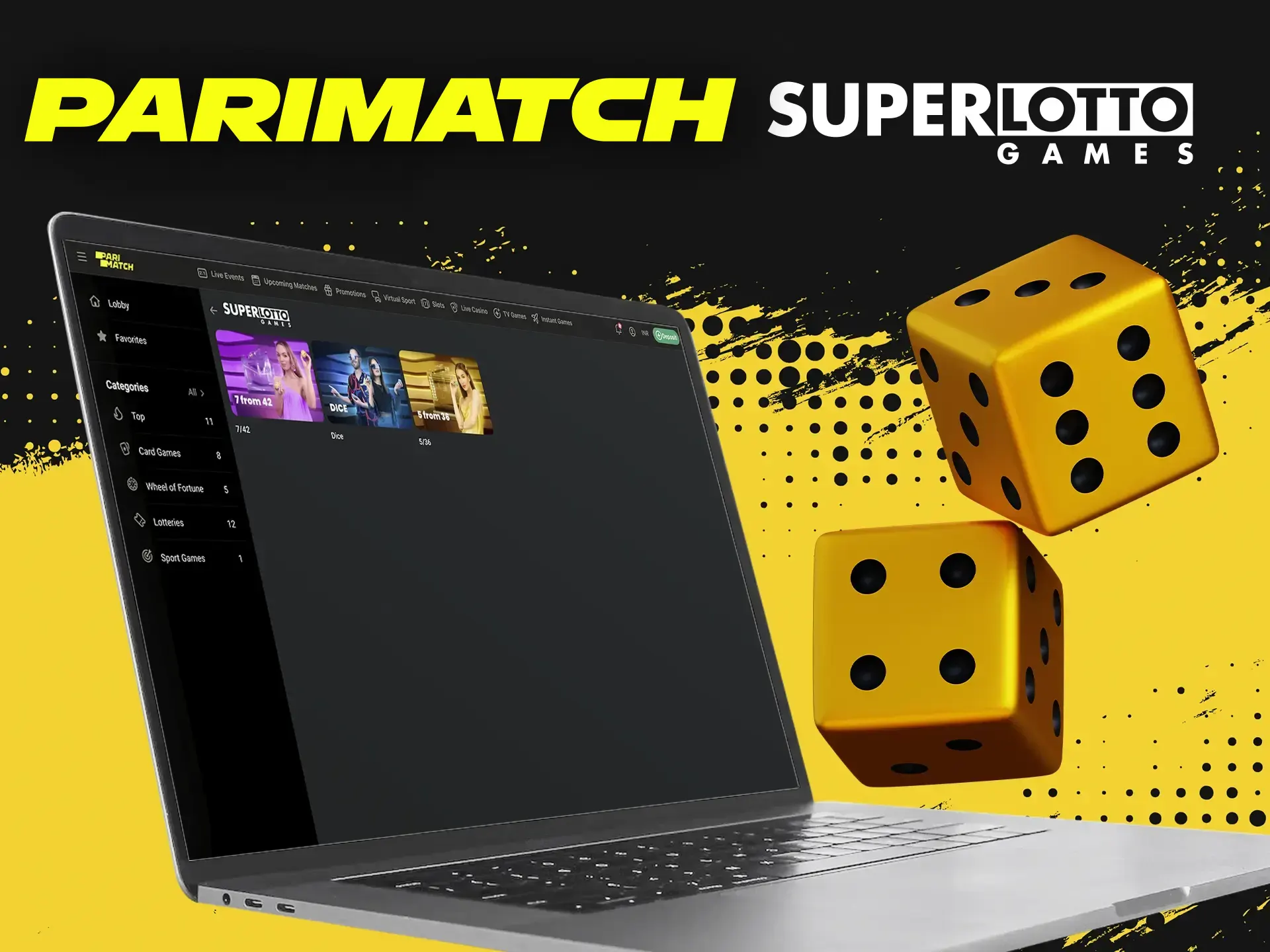 Parimatch presents you one of the best Superlotto providers.