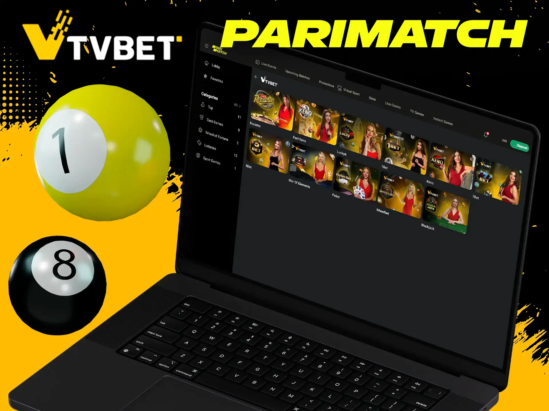 Earn a bet by watching TVBet provider's broadcasts at Parimatch Casino.